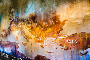 Naklejka premium Map of roman empire