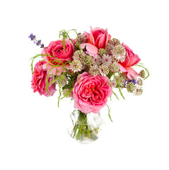 pink rose bouquet