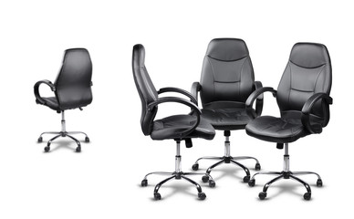 Office chairs meeting, one disagrees