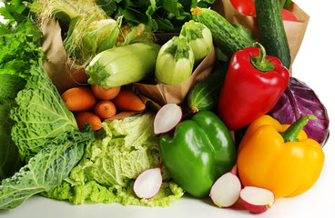 Fresh organic vegetables, close up