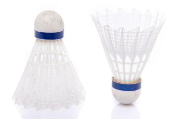 White shuttlecocks