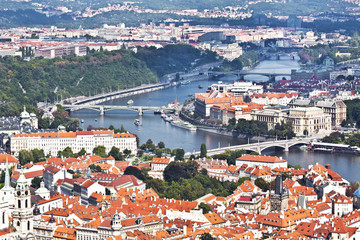 Panorama Of Prague. Top view