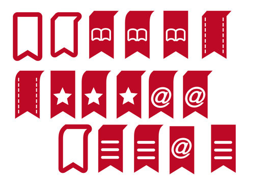 BOOKMARK ICON SET