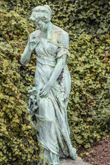 Obraz premium standbeeld distel Kruidtuin Brussel