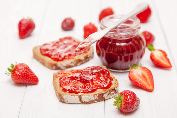 Delicious strawberry jam