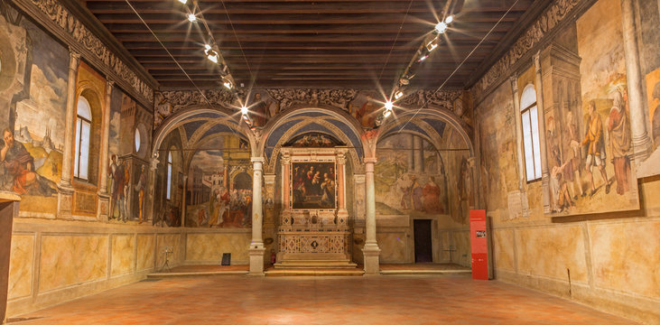 Padua -  The Indoor Of Oratorio Di San Rocco.