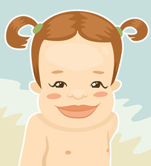 portrait of little girl