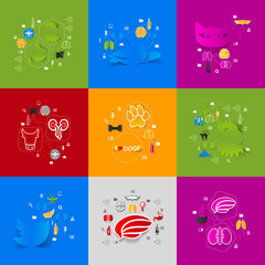 Veterinary sticker infographic