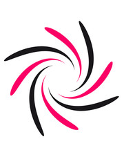 Blume Windrad Wirbel Kreisel Spirale Tattoo