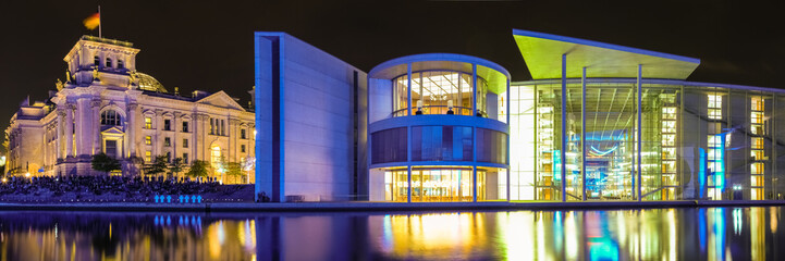 Panorama mit Reichstag und Paul-Löbe-Haus