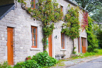 Fototapeta na wymiar Country house view in France