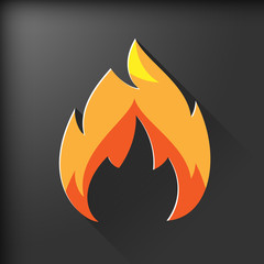 Fire symbol vector design