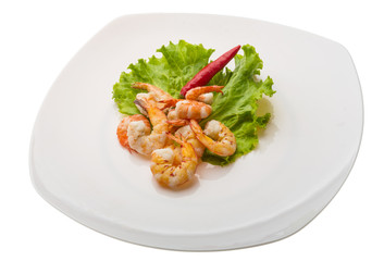 Unshelled king prawn