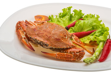 Boiled crab