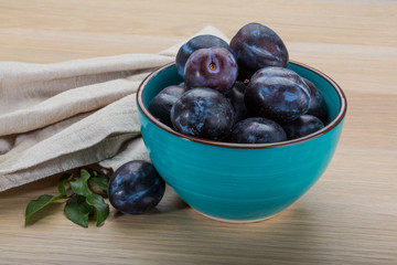 Ripe fresh plum