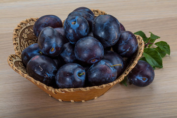 Fresh plums