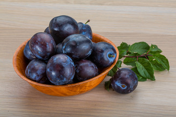 Fresh plums