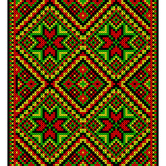 Embroidery. Ukrainian national ornament