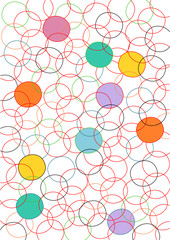 Fond cercles entremélés