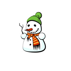 Vector Snowman