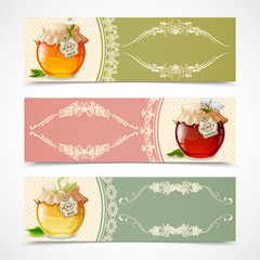 Honey banners horizontal