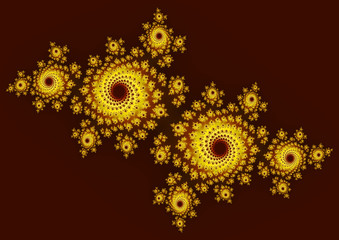 Decorative fractal spiral