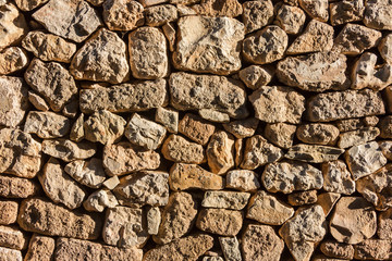 Old stone wall surface