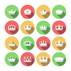 Crown Icons Set