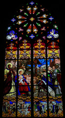 Epiphany Stained Glass in Tours Cathedral
