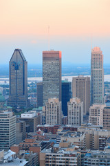 Fototapeta na wymiar Montreal city skyline