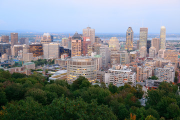 Obraz premium Montreal at dusk