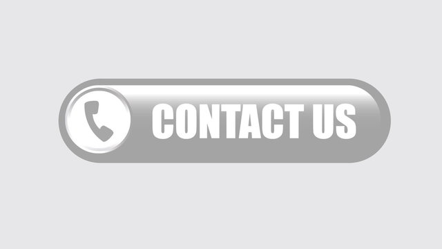 Black contact us button on white background