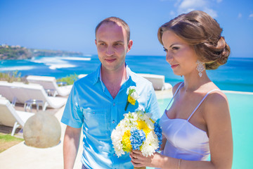 Wedding Ceremony at the Tropical Coast Line