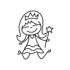 hand drawing happy kids