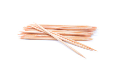 toothpicks isolated on white