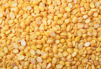 yellow bean on  background