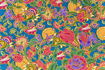 Traditional batik sarong pattern. - obrazy, fototapety, plakaty