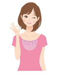 女性　表情　主婦