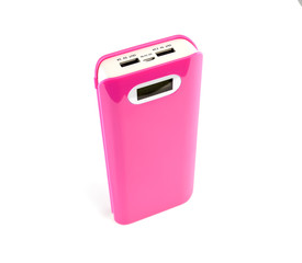 Power bank isolated on white background