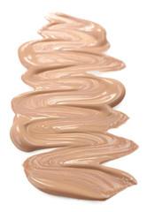 Liquid foundation isolated on white