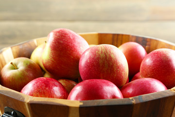 Juicy apples, close-up