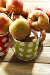 Juicy apples, close-up