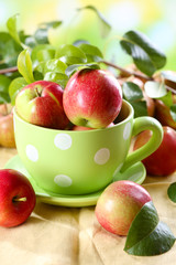 Juicy apples, close-up
