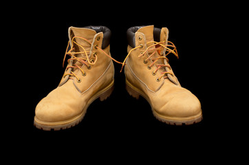 Authentic pair of 8 inch Yellow Work Boots