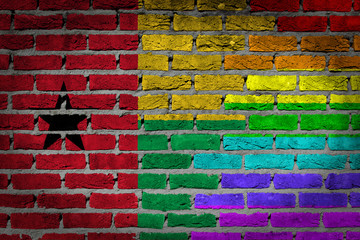 Dark brick wall - LGBT rights - Guinea Bissau