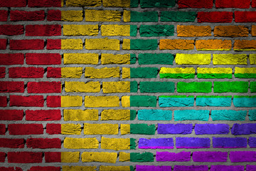 Dark brick wall - LGBT rights - Guinea
