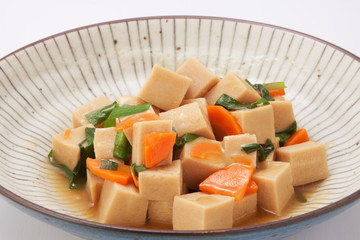 高野豆腐の揚げ浸し