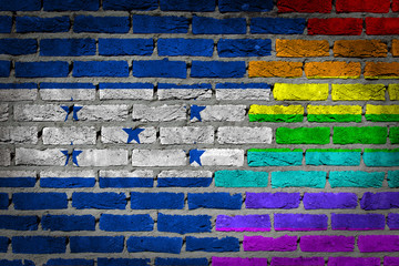 Dark brick wall - LGBT rights - Honduras