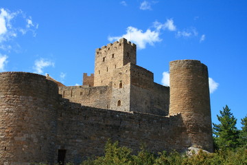 Fototapeta na wymiar Loarre castle towers