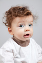 Fototapeta premium Happy 8 months old baby boy